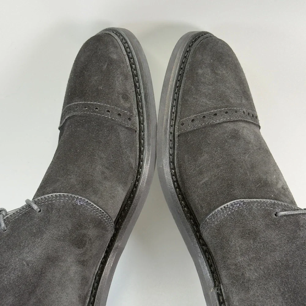 Allen Edmonds Men's Charcoal Gray Suede Chukka Boots
